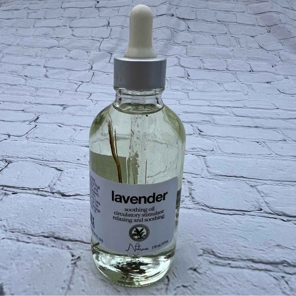 Natrave Lavender Soothing Relaxing Hydrating Oil Circulatory Stimulant 4oz/118ml